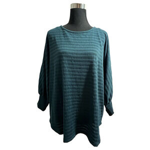 NWT Fred David Women's Teal Sweater Size 1X